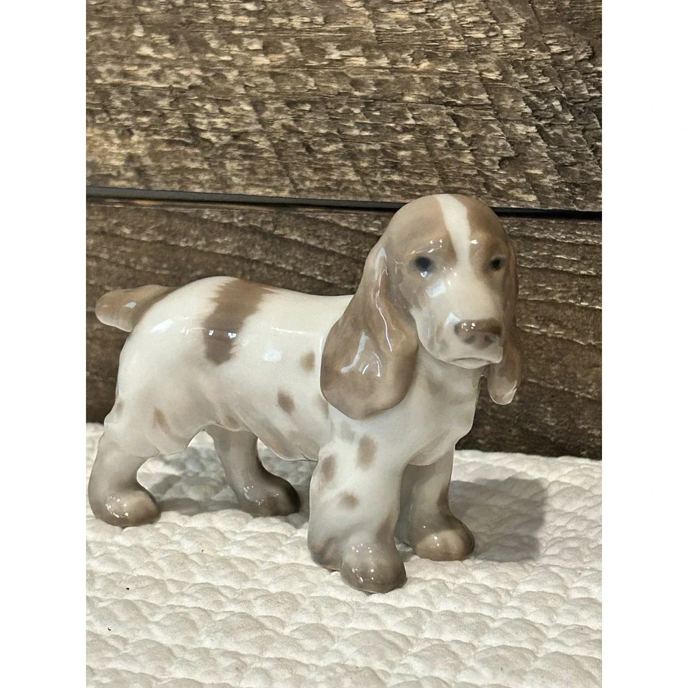 B&G Bing and Grondahl 2172 Cocker Spaniel Puppy‎ Dog Denmark Porcelain Statue